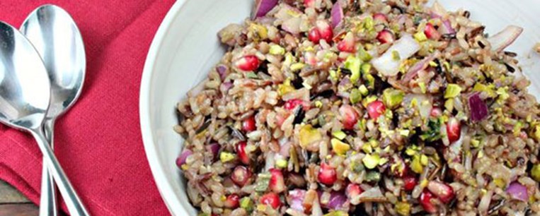 Περσική σαλάτα με ρύζι και φυστίκια 