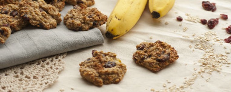 Cookies με μπανάνα χωρίς ψήσιμο